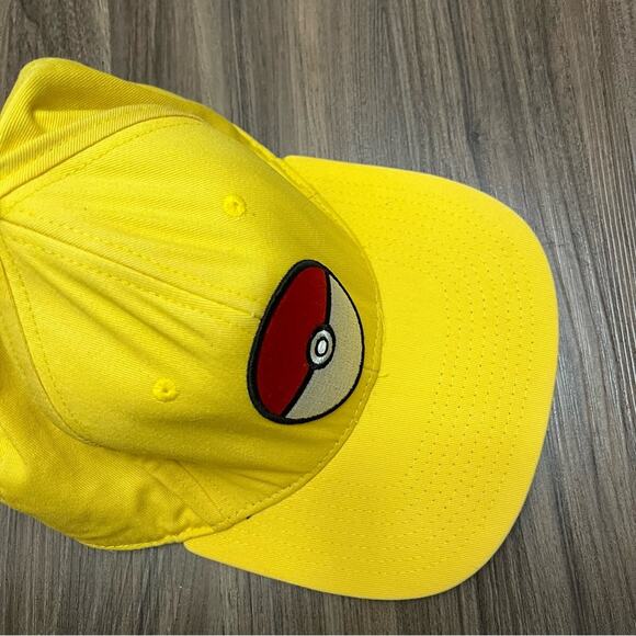 Pokemon Pokeball Yellow Snapback Hat Baseball Cap - Picture 9 of 10